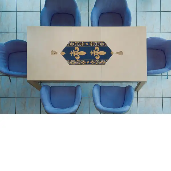Fleur De Lys Blue VII