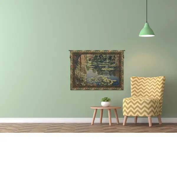 Lake Giverny With Classic Border