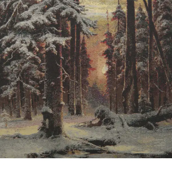 A Winter Forest Sunset