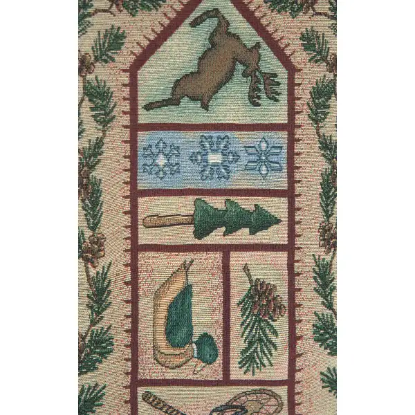 Winter Lodge with Red Tassels
