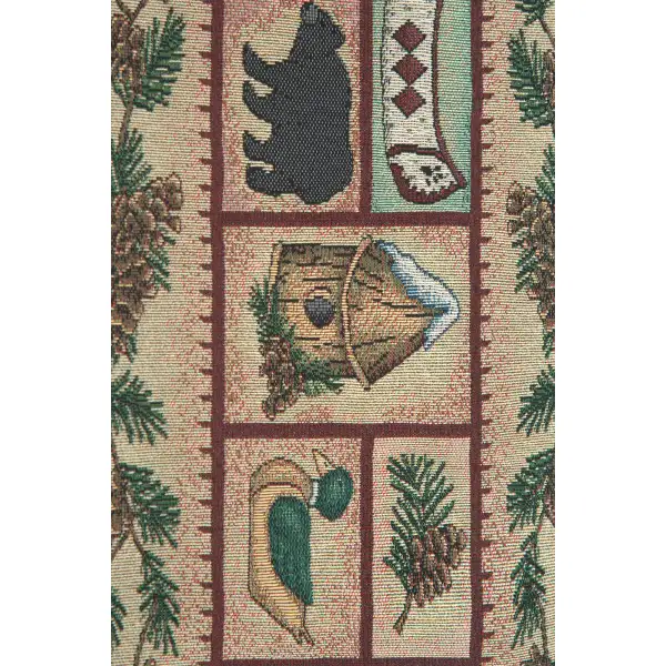 Winter Lodge with Red Tassels