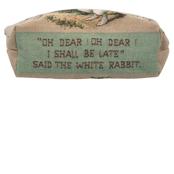Late Rabbit Alice In Wonderland Purse