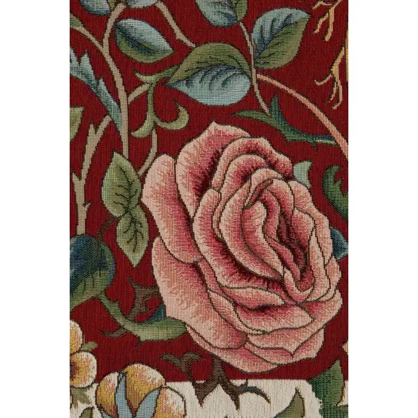 Roses and Birds II Red