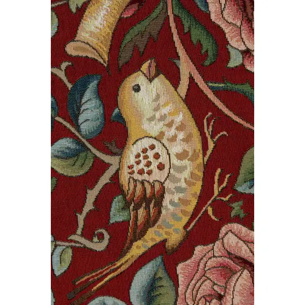 Roses and Birds II Red