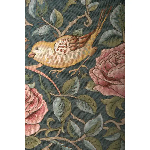 Roses and Birds II Blue