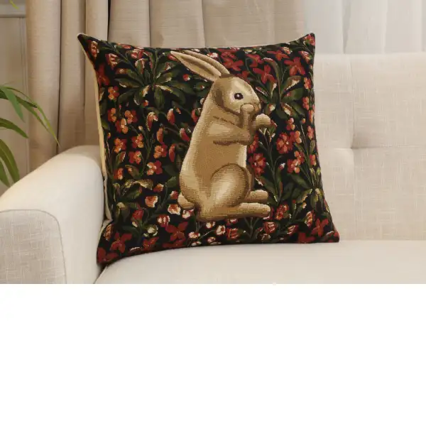 Medieval Rabbit with Flowers Standing
