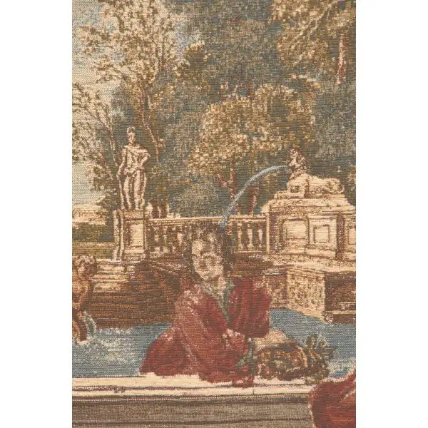 Italian Garden with Parrot