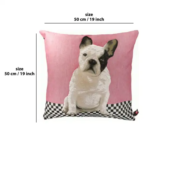Dog Sitting Sideways Pink