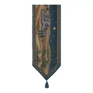 And It Came to Pass Jacquard Woven Table Runner 72x13 Inch Religious Christmas Decor