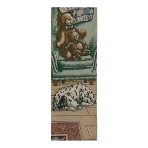 The Bear Den Decorative Bell Pull 42 x 7 in Rustic Wildlife Bear Jacquard Woven Lodge Cabin Decor