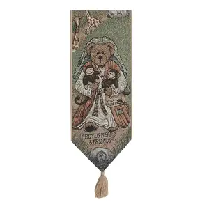 Mr Noah and Friends Decorative Bell Pull 41 x 8 in Noahs Ark Animals Jacquard Woven Biblical Decor