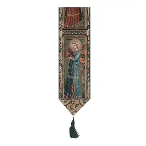 Angelica Concerto Decorative Bell Pull 41 x 6 in Angel Music Jacquard Woven Classical Traditional Home Decor