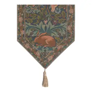 Brother Rabbit Small French Jacquard Woven Table Runner 35x14 Inch Arts Crafts Decor