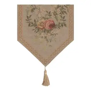 Aubusson Light I Small French Jacquard Woven Table Runner 33x14 Inch Traditional Decor