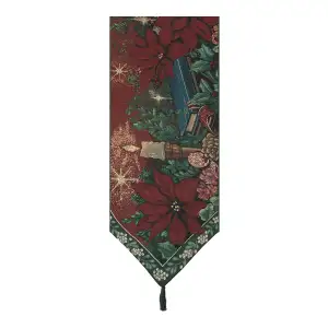 Evensolitude Jacquard Woven Table Runner 72x13 Inch Decorative Traditional Dining Table Decor