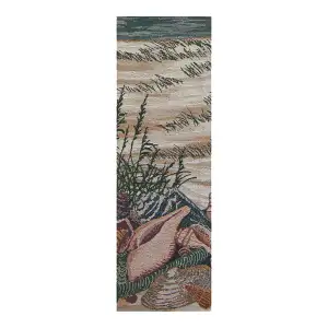Ocean Breeze Decorative Bell Pull 41 x 8 in Coastal Nautical Jacquard Woven Beach House Decorative Home Decor
