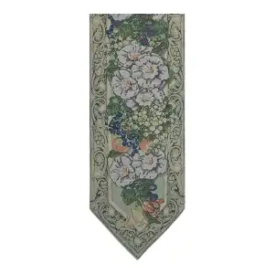 Floral Collage Without Tassel Jacquard Woven Table Runner 72x13 Inch Botanical Dining Decor