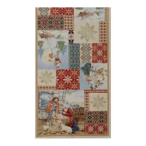 Angelica Jacquard Woven Tapestry Table Runner 53x17 Inch Elegant European Dining Decor