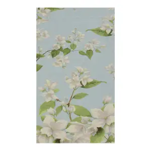 Jasmine French Jacquard Woven Table Runner 70x19 Inch Floral Botanical Dining Table Decor