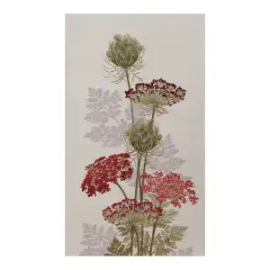 The Umbels French Jacquard Woven Table Runner 70x19 Inch Botanical Floral Dining Decor