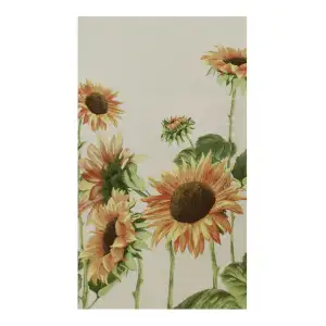 Sunflowers French Jacquard Woven Table Runner 70x19 Inch Floral Botanical Dining Decor