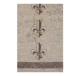 Fleur De Lis Decorative Bell Pull 36 x 13 in French Heraldic Jacquard Woven Traditional Home Decor