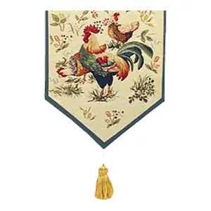 Picoti I French Jacquard Woven Table Runner 35x14 Inch Traditional European Dining Decor