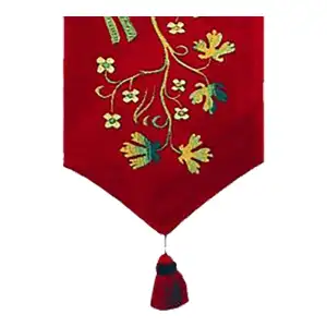 Apocalypse French Jacquard Woven Table Runner 35x14 Inch Medieval European Dining Decor