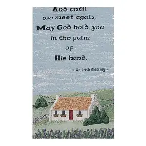 The Road Rises Decorative Bell Pull 36 x 13 in Inspirational Celtic Jacquard Woven Traditional Home Decor