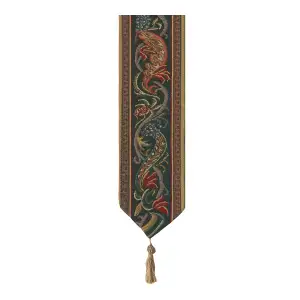 Hunt of the Boar I Tapestry Bell Pull 42 x 6 in Medieval Hunting Jacquard Woven European Decor