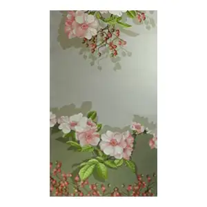 Hawthorn Light French Jacquard Woven Table Runner 71x19 Inch Botanical Floral Dining Decor