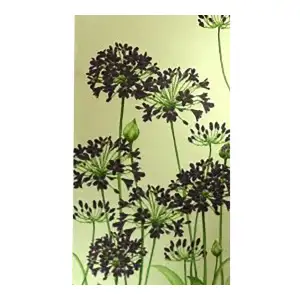Agapanthus Yellow French Jacquard Woven Table Runner 71x19 Inch Floral Dining Decor