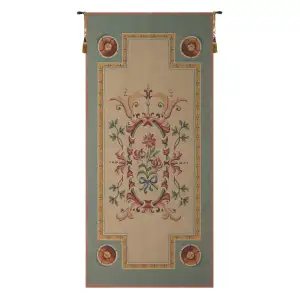 Cormatin Lys French Tapestry 57x28 Lily Floral Botanical Jacquard Woven Wall Hanging French Country Home Decor