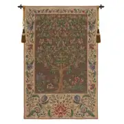 Tree of Life Brown I European Tapestry Wall Hanging