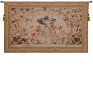 Beauvais II Floral Tapestry Wall Hanging 34 x 54 in French Botanical Floral Jacquard Woven Wall Art Home Decor