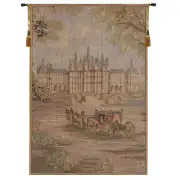 Verdure Chateau Carriage European Tapestry Wall hanging