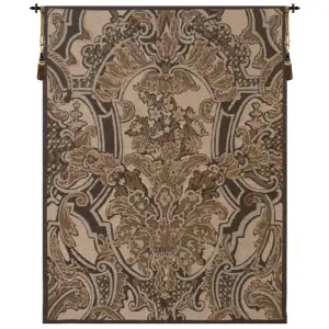 Brocade Flourish French Tapestry Wall Hanging 38x29 Inch Cotton Jacquard Woven Wall Tapestry