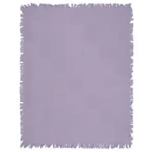 Lilac Textured Blocks Jacquard Woven Afghan Tapestry Throw Blanket 60x50 Inch Geometric Decor