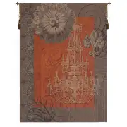 Le Grand Lustre Orange European Tapestry Wall hanging