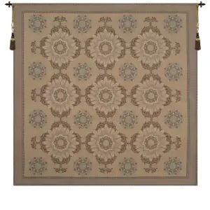 Circa French Tapestry Wall Hanging 58x58 Inch Cotton Jacquard Woven Wall Tapestry