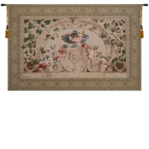 Decorative Beauvais Floral Tapestry Wall Hanging 40 x 61 in French Floral Botanical Jacquard Woven Wall Art Home Decor