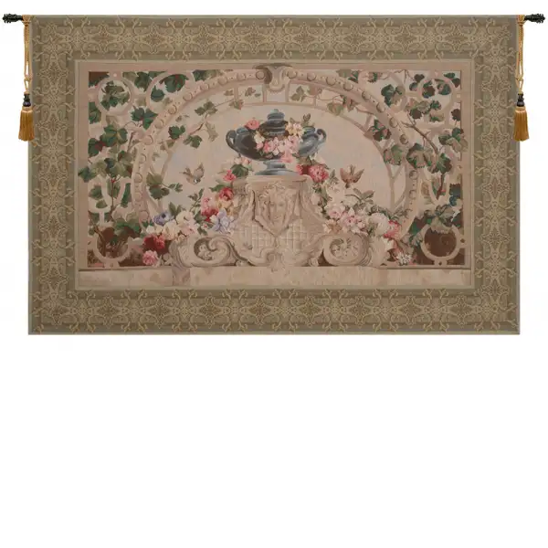 Beauvais III with Border European Tapestry Wall hanging