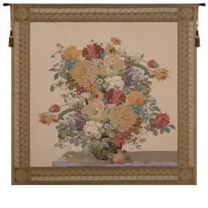 Bernard van Orley Elegant Masterpiece European Tapestry Wall Hanging 85x80 Inch Cotton Jacquard Woven Wall Tapestry