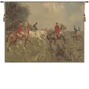 Equestrian Chase European Tapestry Wall Hanging