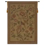 Olde Birds of Paradise Vertical European Tapestry Wall Hanging