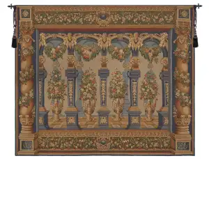 Loggia Columns European Tapestry Wall Hanging 106x122 Inch Cotton Jacquard Woven Wall Tapestry