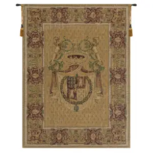 Stemma Tours Chenille Decorative Tapestry Wall Hanging 36 x 26 in Heraldic Coat of Arms Jacquard Woven Wall Art