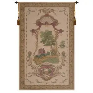 Albert Williams Verdure Castle European Tapestry Wall Hanging 54x34 Inch Cotton Jacquard Woven Wall Tapestry