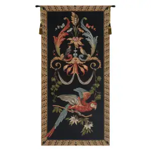 Parrot's Fantasy European Tapestry Wall Hanging 50x25 Inch Cotton Jacquard Woven Wall Tapestry