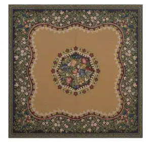 Fruit Medley II Lined Belgian Jacquard Woven Tapestry Throw Blanket 58x58 Inch Fruit Decor
